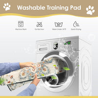 Washable Pee Pad for Dogs - White Medallion / 36" x 24" (2 Pack) - image 4