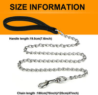 Heavy Duty Metal Dog Leash - 6 FTx3 mm (30-120 lbs) - image 3