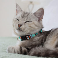Tribal Aztec Cat Collar 2-Pack, Breakaway with Bell – Essentials for Cats - Ethnic & Tribal, 2-Pack, 7-11" - image 4
