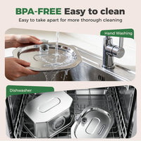 APAUK Cat Water Fountain Stainless Steel - Fountain +6 Filters +6 Sponges - image 4