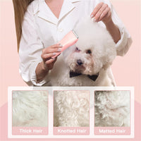 Professional Household Waterproof Low Noise Pet Hair Clippers - Ts006-pink - image 4