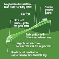 Bodhi dual-headed dog toothbrush 50-count canister for dogs and cats - view 2