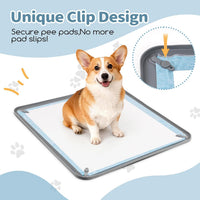 Silicone Puppy Pad Holder Tray with Clips, Fits 24" x 24" Pads – Essentials for Dogs - A-24"x24" - image 4