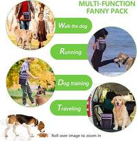 Dog Treat Pouches for Pet Training with Magnetic Closure Treat Pouches for Pet Training,Large Dog Treat Training Pouch and Dog Clicker,Training Treat Pouch Built-In Poop Bag Dispenser-Purple.