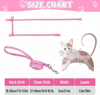 Auidy_6TXD 3 Pack Cat Harness and Leash Reflective Cat Harness – Essentials for Cats - image 2
