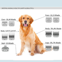 10# Grooming Ceramic Pet Clipper Blades Compatible with Andis & Oster - Silver / 5FC 6.3mm (2 Pack) - image 4