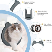 Large Cat Door Interior Door - Smoky Gray - image 4