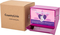 Metal Small Animal Feeder with Lid, Heavy Duty - 7.4 inch / Purple - image 3