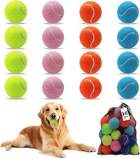 Magicorange Tennis Balls for Dogs - Multicolor / 16 Pack