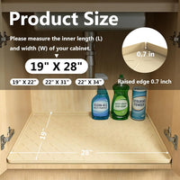 MateeyLife Silicone Waterproof Mat for Dog & Cat Food Mat 19"X12" – Essentials for Dogs - 19''W x 28''L / Khaki - image 3