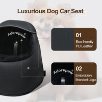 Dog Car Seat Large Medium Size Dog - PU Dog Booster / S - image 3