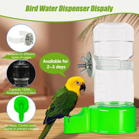 2 Pack Automatic Bird Cage Water Dispenser - Green / 1PCS Water Dispenser - image 4