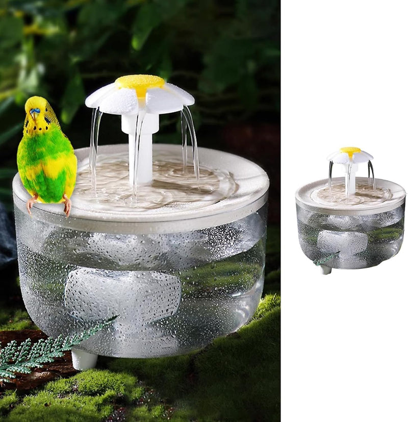 MANON ROSA Bird Bath for Parakeets - Clear Small