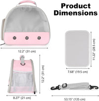 Bearded Dragon Travel Carrier, Lizards Carrier - Pink / Mesh Carrier - image 2