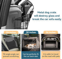 PETSFIT Dog Travel Crate, Soft Sided Dog Crate, Easy to Set Up - 30.0"L x 20.0"W x 19.0"H / Grey - image 2