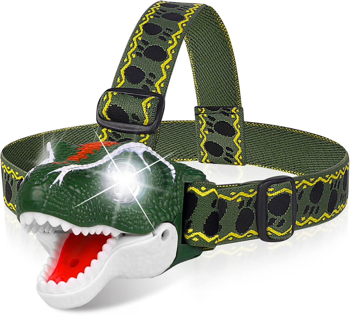 DX DA XIN Dinosaur Headlamp T-Rex LED Headlamps for Kids Flashlights - Green