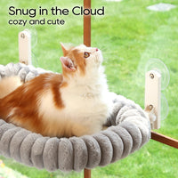 Zakkart SnugCloud Foldable Cat Window Perch – Essentials for Cats - Gray / Large (24.8"x15.7") - image 4