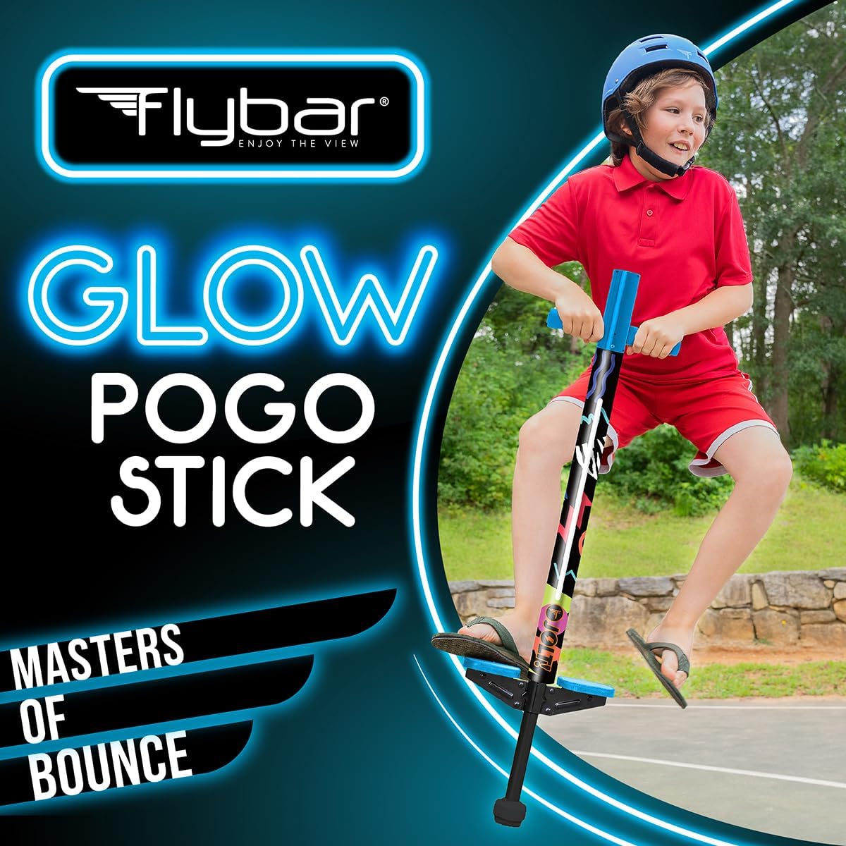 Flybar Jolt Pogo Stick for Kids - Retro Rocket Led - image 3