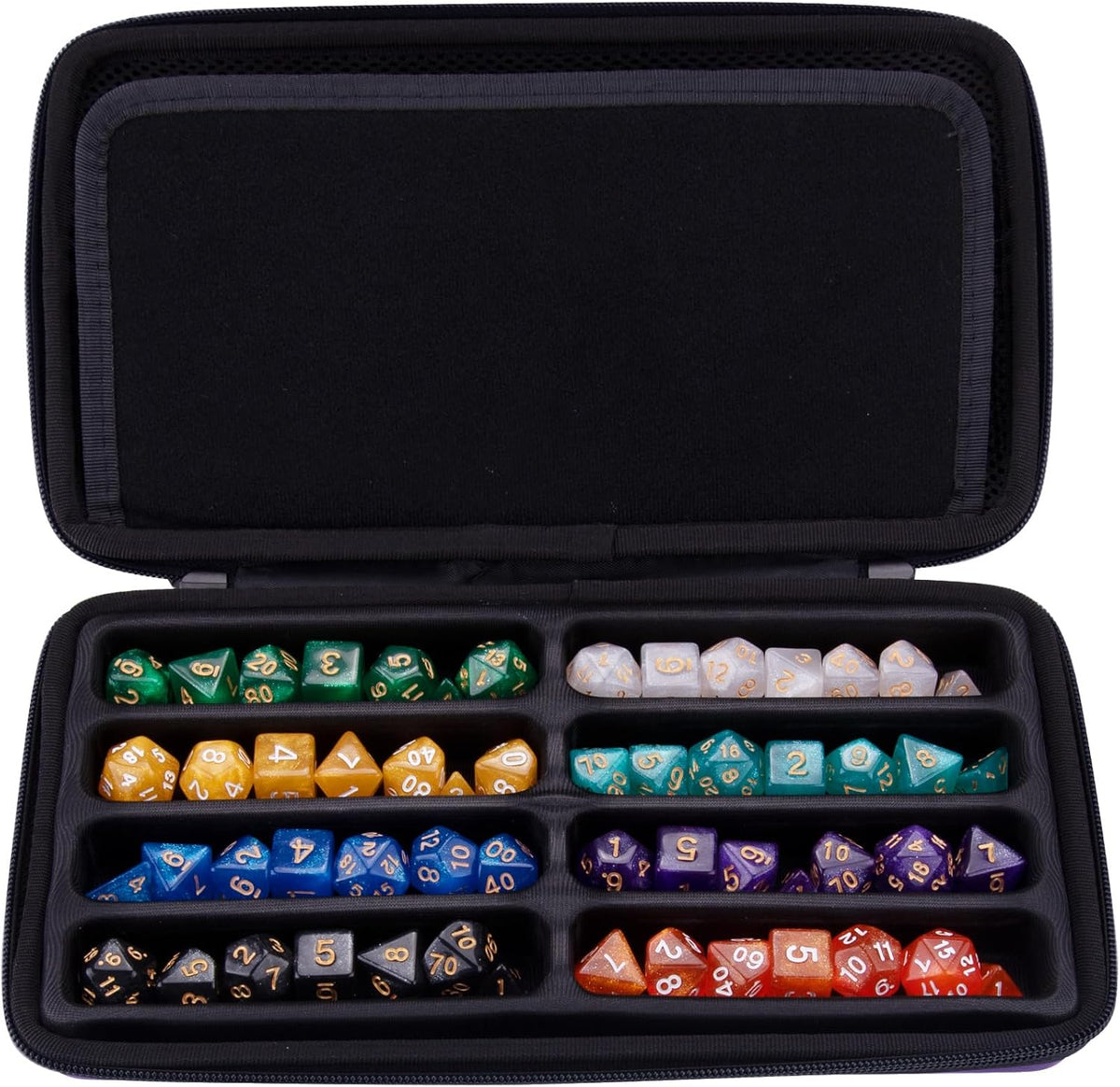 SIQUK Dice Case Dices Storage Case Dice Organizer Holder with Handle – Fun for Kids & Family - Pure Violet - image 3