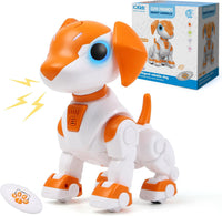 IQKidz Dinosaur World Race Track Toys, 1 Race Car, 6 Dino Toys - Robot Toy Dog