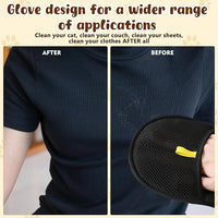 Pet Hair Removal Glove,Electrostatic Efficient Grooming Gloves for Pet Hair,Cat Grooming Gloves,Upgraded Animal Fur Removal Tool,Reusable Cat & Dog Hair Remover for Couch,Carpet,Curtain（2PCS)