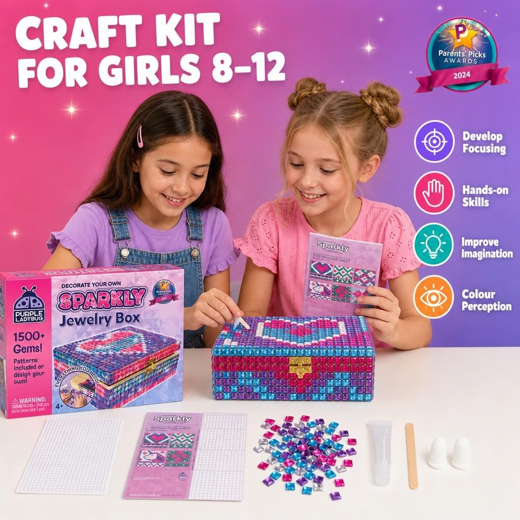 Jewelry Box Craft Kit for Girls Ages 8-12 - image 2