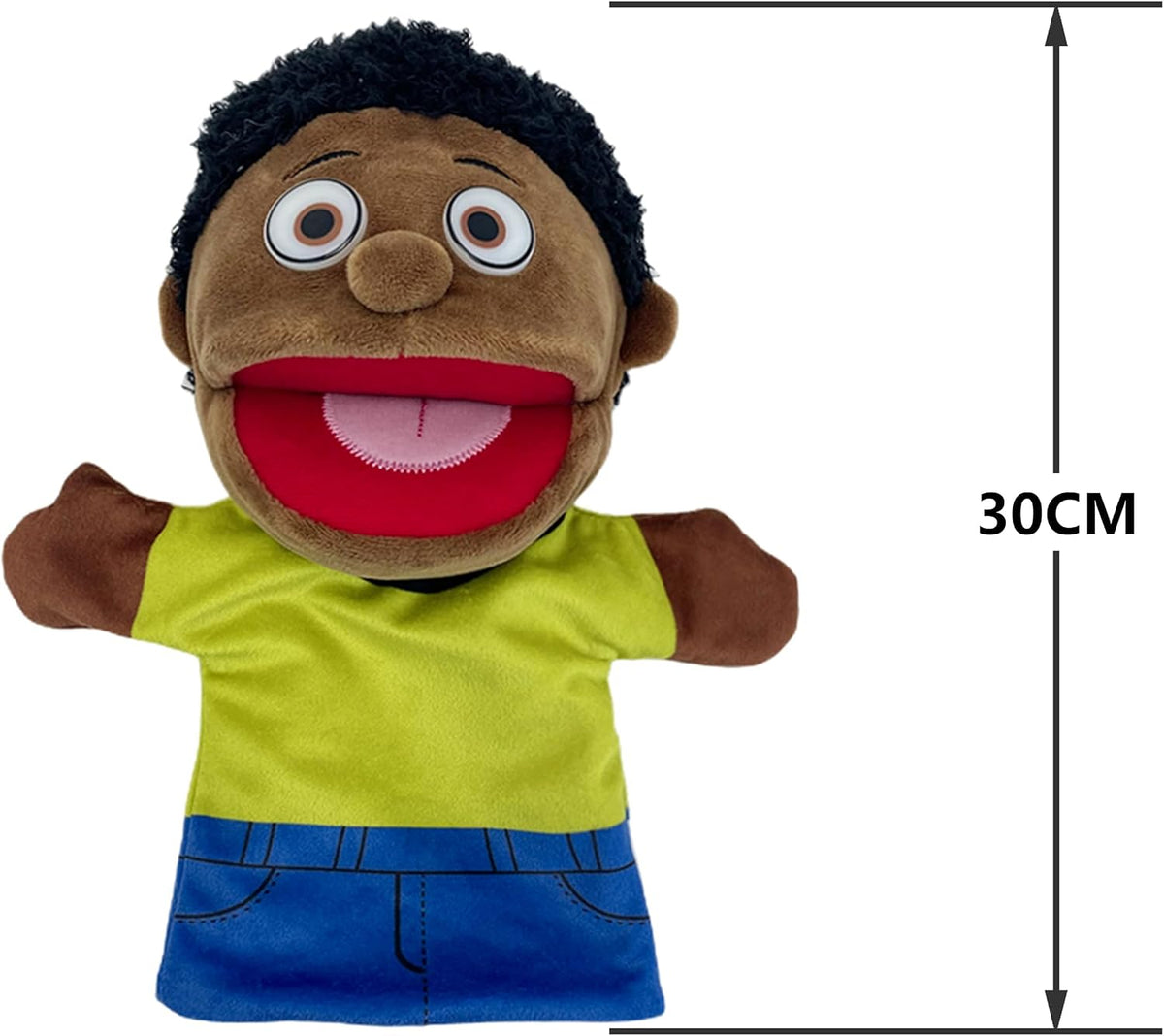 Family Hand Puppets for Kids, Includes Grandpa, Grandma, Dad - Style2 - Son - image 2
