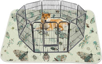 IEUUMLER Washable Pee Pads for Dogs, 1 Pack Insect Pattern Reusable Waterproof Puppy Potty Pads, Non-Slip Absorbent Pet Training Pads for Playpen Crate Bed EU014