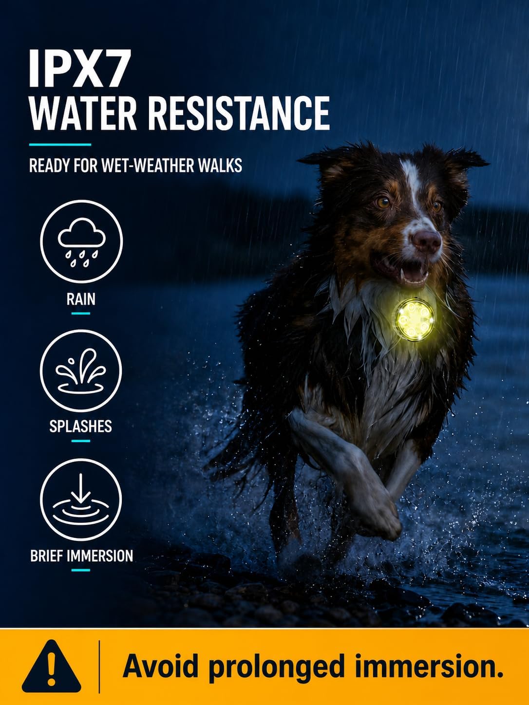 2-Pack Dog Collar Light with Memory Function, 8 Modes - 3 - image 4