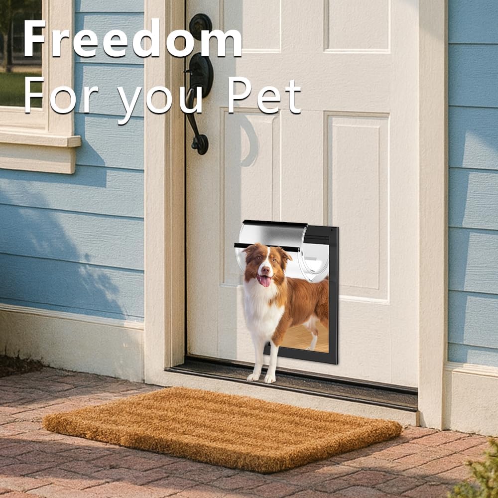 MAVRICPOWER rust-proof aluminum large dog door for exterior doors - view 2