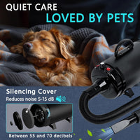 High Velocity Dog Hair Dryer, Pet Dryers - Black - image 4