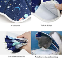Soft Cat Cone, Adjustable Pet Recovery Collar After Surgery to Prevent Licking Wound, Protective Cat Neck Cone, Comfortable Pet Elizabethan Collar for Cats Kittens and Puppies (Large)