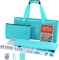 American Mahjong Game Set, 166 Green Tiles - Light Blue