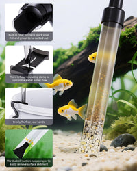 SEAOURA Water Cleaner Gravel Siphon for Aquariums Vacuum Up to – Essentials for Fish - image 4