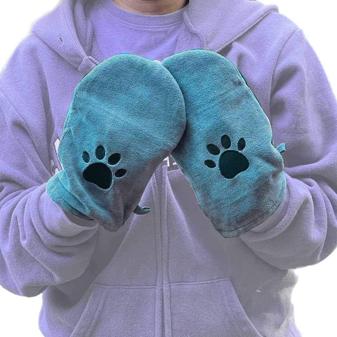 Penny & Niko Microfiber Pet Towel Mitts - Standard - 4 pack / Sky Blue - image 3