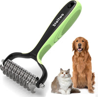 Deshedding Dog Brush for Shedding, Undercoat Rake for Dog&Cat – Essentials for Dogs - Green