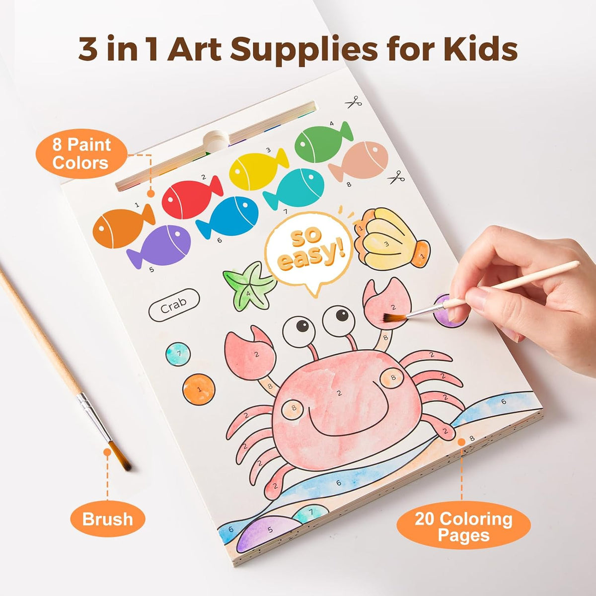 Jar Melo Paint with Water Books for Toddlers, Animals – Fun for Kids & Family - Ocean Animals - image 3