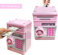 HUSAN rose gold electronic ATM piggy bank for kids with password keypad - view 13