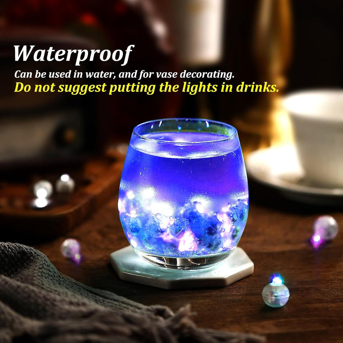 50pcs White LED Balloon Lights - 50PCS / Purple - image 2