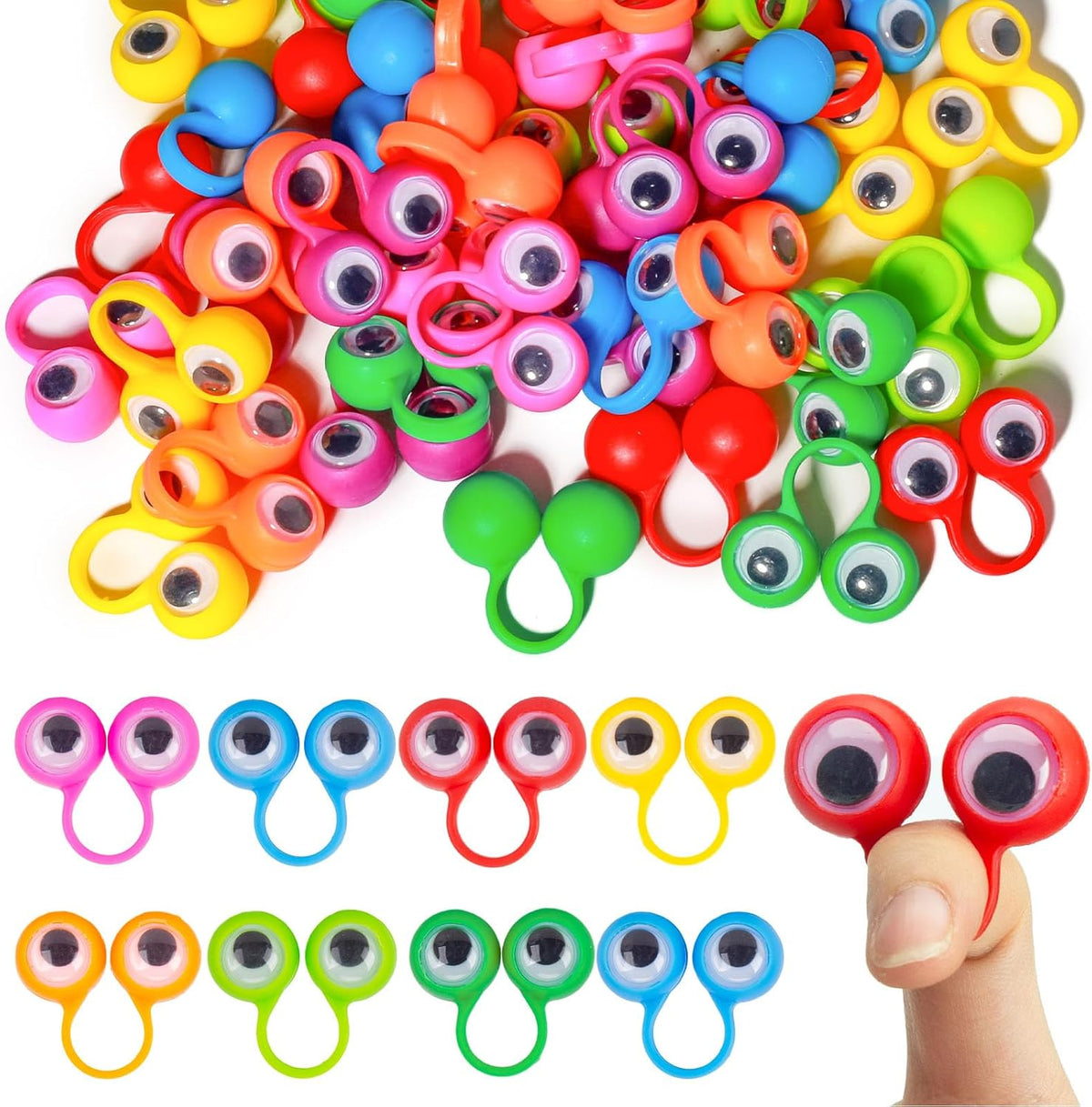 3 OTTERS Finger Puppets for Party Favors - 48PCS Finger Puppets