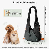 FURTIME Dog Sling Carrier - Black - image 3
