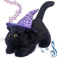 My OLi 9 inch Halloween plush bears 2 pack in pumpkin and wizard costumes with flip-top hats - view 4
