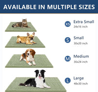 Smiry Dog Door Mat for Muddy Paws 30x20 - Layered Pattern / Layered-Sage Green / 59"X35" - image 3