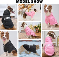 Security Dog Hoodie for Small Medium Large Dogs Boys Girls – Essentials for Dogs - #2 Black (EMB SECURITY Printed With Pocket) / Medium - image 3