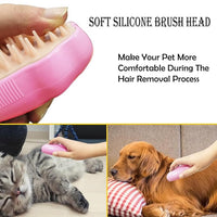 Steam Brush for Cats, Spray Comb Mist Brush, Rechargeable Steam Pet Brush for Dogs and Cats, Self-Cleaning 3-in-1 Cat Hair Brush with Steam for Long and Short Hair for Cats and Dogs (pink)
