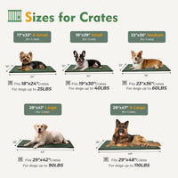 Chew Proof Indestructible Dog Crate Pad - Green / Small (18"x29") - image 2