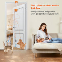 Automatic Interactive Cat Toy for Indoor Cats - Orange - image 2