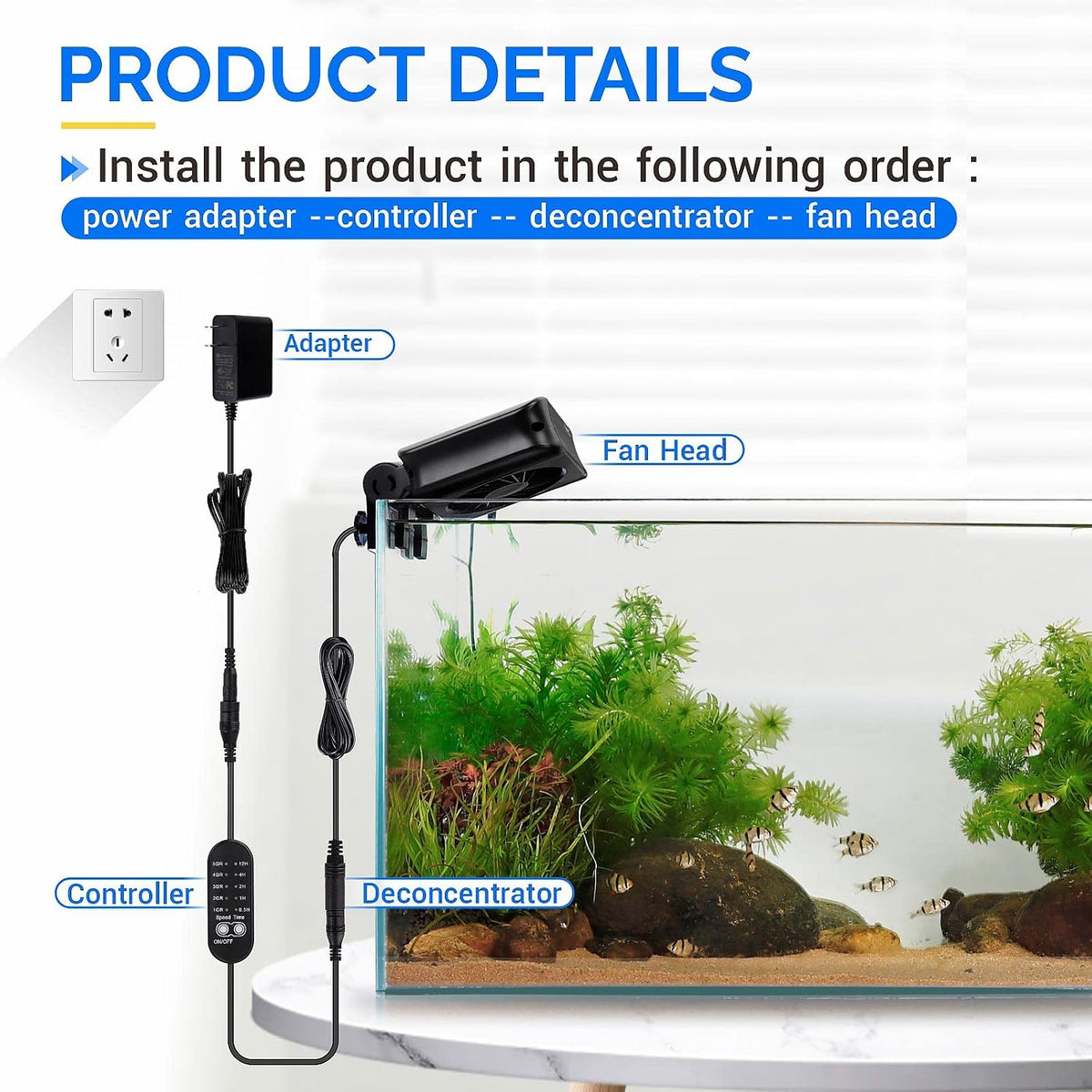 hygger Aquarium Chillers Fan - 1-Fan Head - image 4