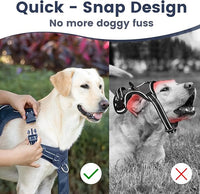 No Pull Dog Harness, Reflective Puppy Vest for Small Medium Large Sized Dog(Prussian Blue,XL)