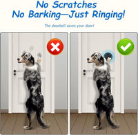 Soft Ring Blk Dog Bells to Go Outside-Dog Door Bell – Essentials for Dogs - 2 Receivers & 1 Bell - image 3